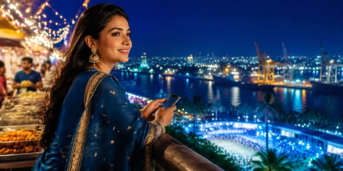 চট্টগ্রামের রাতের বাজারে মোবাইলে ক্যাসিনো গেম উপভোগ করছেন একজন